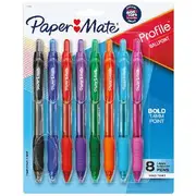 Paper Mate Profile Retractable Ballpoint Pen Fashion 8 Pack