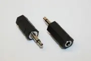 2-Pack 1/4" TS to 3.5mm TS Adapters
