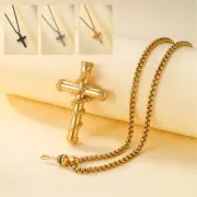 18k Gold Detachable Cross Snake Necklace Fashion Personality Clavicle Chain Neck