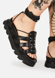 [Lamoda] Midnight Time's Up Gladiator Sandals