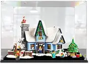 Acrylic Display Case for LEGO 10293 Santas Visit Christmas Winter Village Figure Storage Box Dust Proof Glue Free
