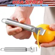 New Lemon Lime Orange Fruit Citrus Zester Peeler Kitchen Steel Craft