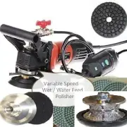 Wet Polisher 3/8" 1/2" 1" Full Bullnose Router Bit 30 pad granite concrete stone