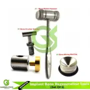 Basic Implant Bone Crusher Regeneration Instruments Mill Grinder Mallet Hammer