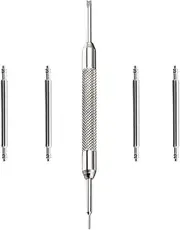 [Buckle & Stitch] 1.5mm Spring Bars with Tool | 4 Premium Waterproof Stainless Steel Pins | Sizes 16mm to 24mm | For Watch and Strap Repair | Replacement Set | Ideal for Most Watch Bands and Bracelets,