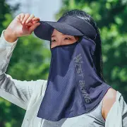 WEST BIKING Summer Sports Cycling Cap Full Face Mask Ice Silk Hat Headgear Brim