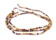 Matte Round Mookaite Beads 4mm Multicolor Gemstone 16 Inch Strand