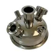 6" Tri Clamp Lid w/ 2x 1" Sight Glasses, 1x 1.5" Tri clamp, 1x 1/4" MNPT, 1x 1/4