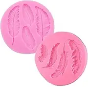 AKOAK Feather Silicone Fondant Mold,DIY Handmade Baking Tools for Fondant Chocolate Candy Cake Decoration Polymer Clay and Crafting