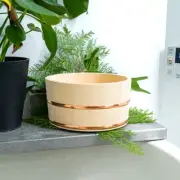 φ22cm/8.66" Japanese Bath bucket made of Hinoki Japanese cypress | Handy bucket