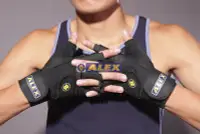 在飛比找Yahoo!奇摩拍賣優惠-ALEX皮革手套(雙) A-18 皮革 重訓