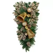 Decorative Christmas Swag With Bells Gold