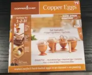 Copper Chef Eggs XL As Seen On TV Hard Boiled Poached Non Stick Caddy Cooker