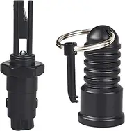 Car Escape Tool, 3-in-1 Window Breaker & Seatbelt Cutter & Handcuff Key (AHK3) Emergency Keychain Multifunctional Portable Compact Emergency Hammer, Black