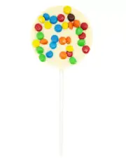 Freckleberry - Round M and M White Chocolate Pop 45g