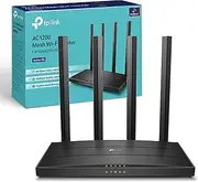 TP-Link AC1200 Wireless Dual Band Full Gigabit Wi-Fi Router, Wi-Fi Speed Up to 867 Mbps/5 GHz + 300 Mbps/2.4 GHz, 4+1 Gigabit Ports, Dual-Core CPU, Parental Control, Easy Setup (Archer C6) (UK Version)