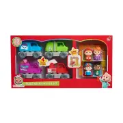 CoComelon Deluxe Build-A-Vehicle Set JJ TomTom YoYo & Cody + 4 Trucks NEW