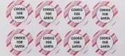 24x Personalised Christmas Gift Sticker Label Cookie For Santa Claus Biscuit