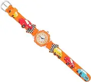 [Holibanna] 1pc 3d 's Watch Calculator Watch 3d Cartoon Watch Novelty Watch Water Proof Watch Boys Watches Watch for Creative Watch Round Dial Watch Video Orange Plastic