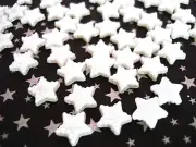 100 Flatback Pearly Star Craft Pearl Embellishment/Scrapbooking/decor/trim B163