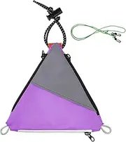 Lueear Cycling Pouch, Rear Reflective Triangle Bag, Waterproof Triangle Bike Accessories Under Seat Shoulder Backpack for Men & Women