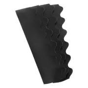 30pcs 3"x13" Bulletin Board Border Scalloped Trim Classroom Wall Decor Black