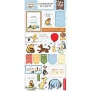 Winnie The Pooh 6x13 Chipboard Accents