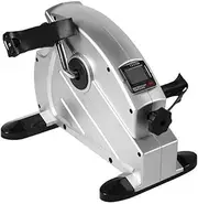 Mini Exercise Bike - Stationary Exercise Leg Peddler - Low Impact,Portable Cycle Bike for Under Your Office Desk - Slim Design for Arm or Foot - Fitness Rehab Gym Equipment for Seniors,Elderly