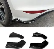 Car Rear Package Corner Rivet Wrapped Corner Protector for Golf 2011-2012 Body Kit Car Accessories (Glossy Black)