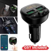 CAR PHONE CHARGER BLUETOOTH TRANSMITTER FM RADIO IPHONE ANDROID WIRELESS ADAPTER