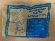Vintage Klip 'N Seal Plastic Balloon Clips, New old stock