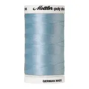Mettler Poly Sheen #3962 RIVER MIST BLUE 800m Trilobal Polyester Thread