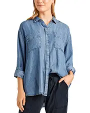 Splendid Macie Indigo Button Front Shirt