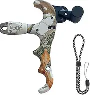 NoxDyn Bow Release for Compound Bow, 4-Finger Archery Release 360° Rotatable Thumb Release for Compound Bow New Camo