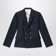 [Golden Goose] Navy blue double-breasted jacket 12 Y Blue