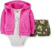 [Carter's] Carters Baby Girls' Tropical Short Set (3 Months Fuchsia)
