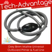BOAT MARINE UNIVERSAL STANDARD 8MM OUTBOARD FUEL LINE HOSE & PRIMER BULB KIT