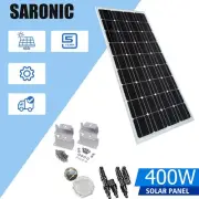 12V 400W Solar Panel Kit Mono 400 Watt Battery Charging Caravan Camping Home AU