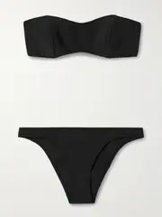 [Lisa Marie Fernandez] Lisa Marie Fernandez - Natalie Strapless Neoprene Bikini - Black - 2 2 Black