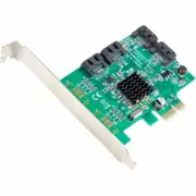 SYBA Multimedia SATA III 4-port PCI-e Controller Card, with Full and Low Profile