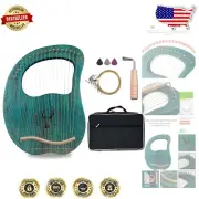 Lightweight 19-String Lyre Harp - Includes Tuning Tools & Carry Bag for Travel