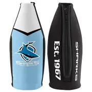 Cronulla Sharks TALLIE LONG NECK Beer Wine Bottle Zip Cooler (includes Carry Strap)