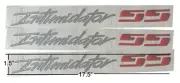 Intimidator SS Emblems, domed Badges, CHEVY, SILVERADO - $79 SILVER & RED!