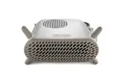 Delonghi 2400W Fan Heater Capsule Fit - White Sleek & Italian Style - Cool Touch