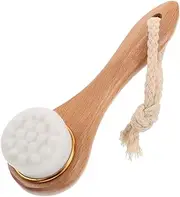 NULYLU Facial Scrub Brush Soft Face Brush for Men Women Deep Cleansing Exfoliator with Long Handle Skincare Kit for Face Cleaning
