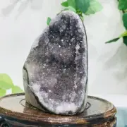 508g Natural Amethyst Geode Mineral Specimen Crystal Quartz Energy Decoration
