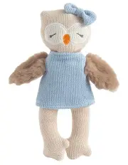 [LIVING TEXTILES] Ollie The Owl Knitted Animal Toy