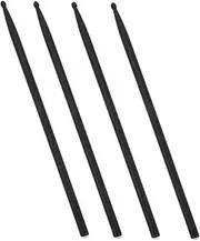 Milisten 4pcs Carbon Fiber Drum Sticks Lightweight Percussion Stick Reusable Drum Stick Drum Accessories Marching Drumsticks Cool Drumsticks Carbon Fiber and Other Synthetic Materials Black