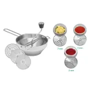 19cm Stainless Steel Rotary Food Mill Food Puree Maker with 3 Discs Kitchen Kitchenware Vegetable Food Grinder Masher