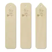 3 x 'Knitting Witch' Birch Bookmarks (BK00010732)